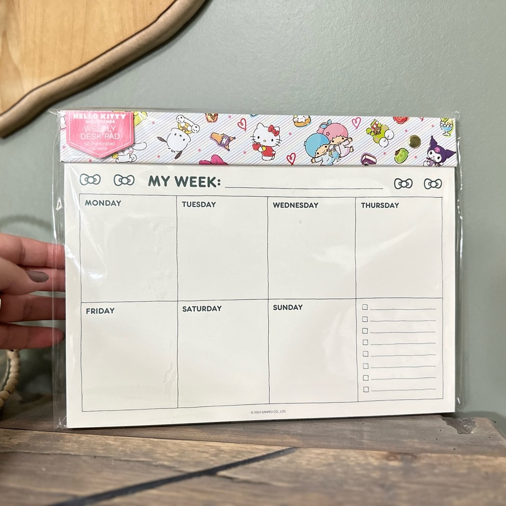Hello kitty and friends desk pad